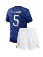 Otroške Nogometnih dresov Francija Jules Kounde #5 Domači SP 2026 Kratki rokavi (+ hlače)